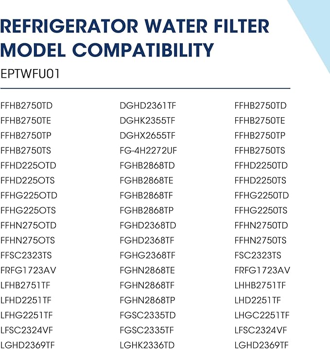 MARRIOTTO MR022 Water Filter Replacement, Compatible with Frigidaire EPTWFU01, EWF02, Pure Source Ultra II, 3 PACK