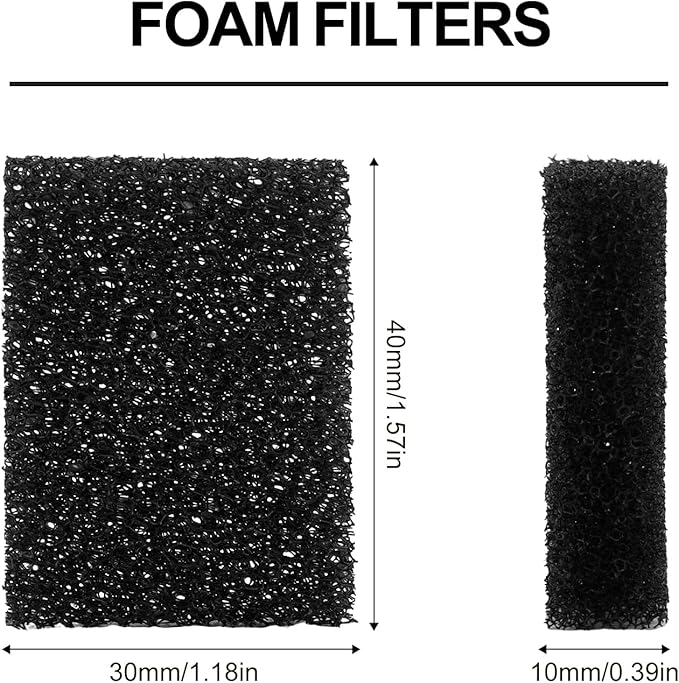 20pcs Pet Fountain Replacement Filters, Cat Drink Watering Filter Replaced Foam Filters Square Sponge Filter for PETKIT Eversweet 3 Pro/PETKIT Eversweet Solo 2/PETKIT EversweetSolo SE