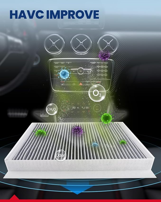 KAX CF8392A Cabin Air Filter Replacement for Chevy Impala, Impala Limited, LaCrosse, Grand Prix, Allure, Regal, Monte Carlo, Century, Intrigue, Activated Carbon Passenger Compartment Air Filter