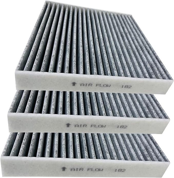3 Pack Activated carbon BW182 Cabin air filter for Civic,CR-V,CR-Z,Fit,HR-V,Insight,Replace CF11182,CP182,80292-TF0-G01