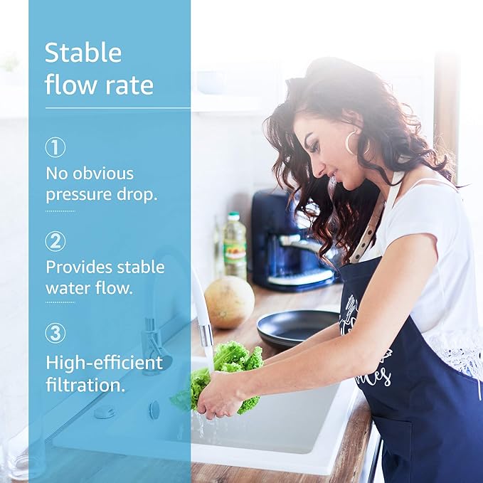 AQUA CREST 9601 Water Filter, Replacement for Moen 9601 ChoiceFlo 9600, 9602, 9500, 9501, 9502, Compatible with Moen Sip Filtered Kitchen Faucets, 750 Gallons or 6 Months, 2 Pack