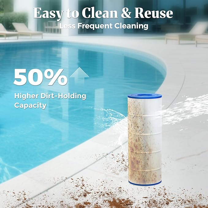 Cielvita PXST150 Pool Filter Cartridge Replacement for Hayward XStream CC1500, 4 oz Media Replaces Pleatco PXST150, Hayward CCX1500RE, CC-1500-E, Unicel C-8316, Filbur FC-1286, NSF/ANSI 50, 150 sq.ft