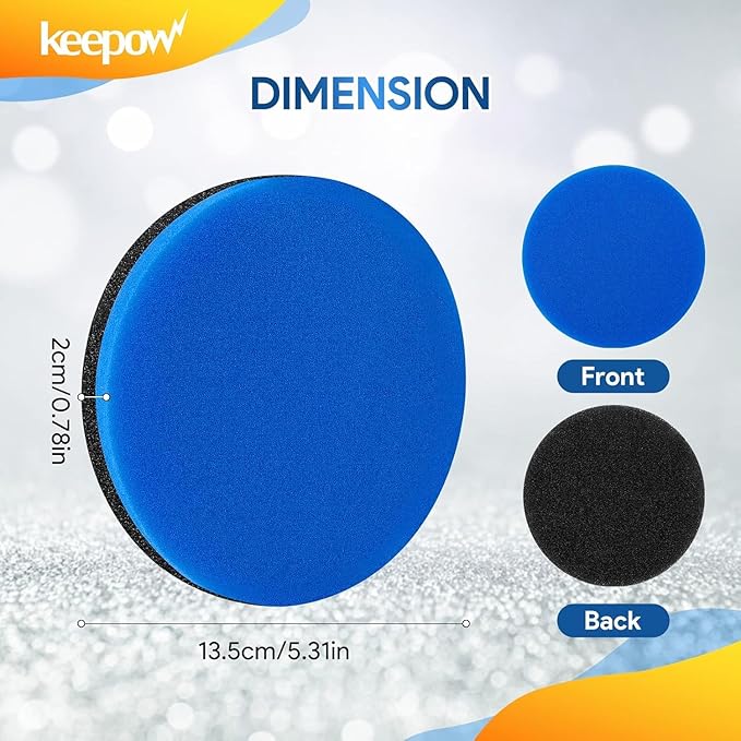 KEEPOW Vacuum Filter Compatible with Bissell Cleanview & PowerGlide Pet Upright Vacuum, Compare to Part #12141, 5 Pack (No Fragrance)