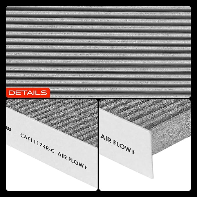 A-Premium Cabin Air Filter with Activated Carbon Compatible with Ford Fusion 2010-2012 & Lincoln MKZ 2010-2012 & Mercury Milan 2010-2011, Replace# AE5Z19N619A