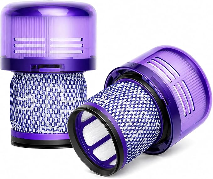 2 Pack SV18 V9 Filter Replacement for Dyson Digital Slim/Spare & V9 Motorbar Cordless Vacuum, Part No. 970612-01