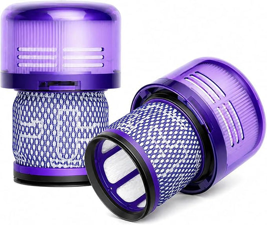 2 Pack SV18 V9 Filter Replacement for Dyson Digital Slim/Spare & V9 Motorbar Cordless Vacuum, Part No. 970612-01