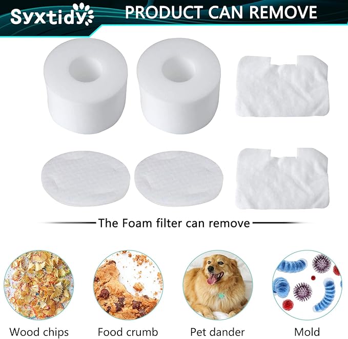 Filter Replacement for Shark Navigator Deluxe Upright Models NV42 31,NV44, NV46, NV4626, UV402, Part XFF36, 2 Pack, White