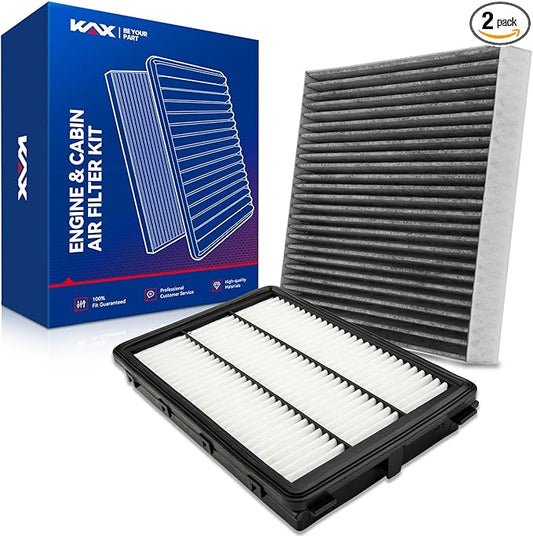 KAX Engine & Cabin Air Filter Kit, Replacement for Hyundai Tucson 2016-2021 2.0L/1.6T, Kia Sportage 2017-2022, Replace# CF12160 CA12065