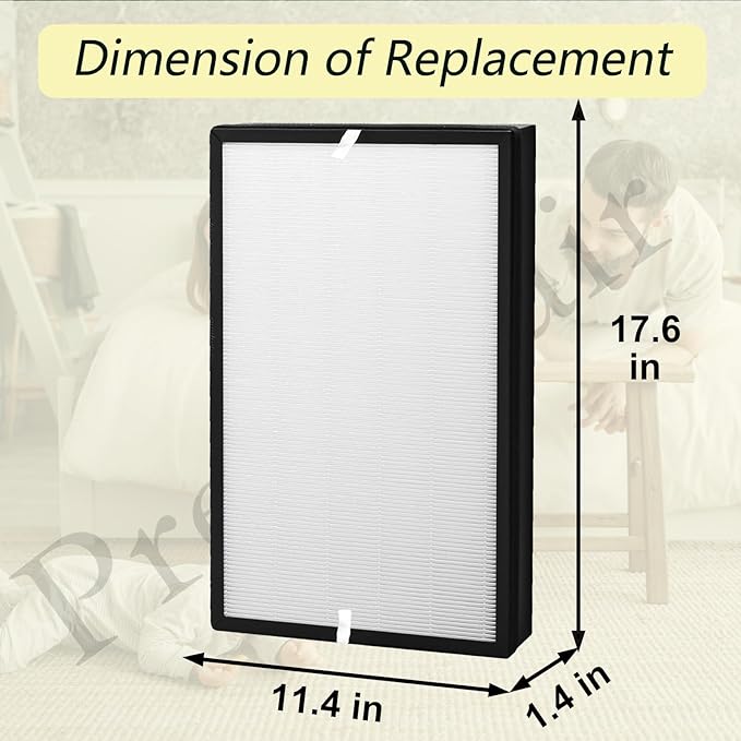 Replacement Filter Model AP450F Compatible with Envion Aller-gy Pro AP450 Air Purifier, 2 Pack 3-IN-1 Filtration