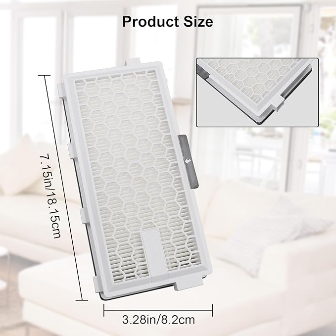Active AirClean SF-HA50 Filter Replacement Compatible with Miele Vacuum Cleaner HA50 S4 S5 S6 S8 S8000 S8999 S6000 S6999 Series,Complete C2 C3 (2 Pack)