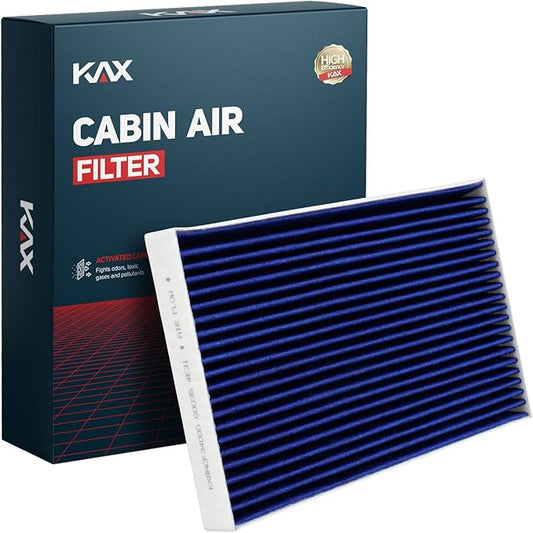 KAX Premium HEPA Cabin Air Filter with Dual Active Carbon, CF11181 Replacement for Chevrolet Corvette 2005-2019, Cadillac XLR 2004-2009, Strong Adsorption Passenger Compartment Air Filter