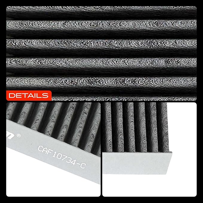 A-Premium 2-PC Cabin Air Filter with Activated Carbon Compatible with Kia Sorento 2003-2009, Replace# 971333E260, 971333E270