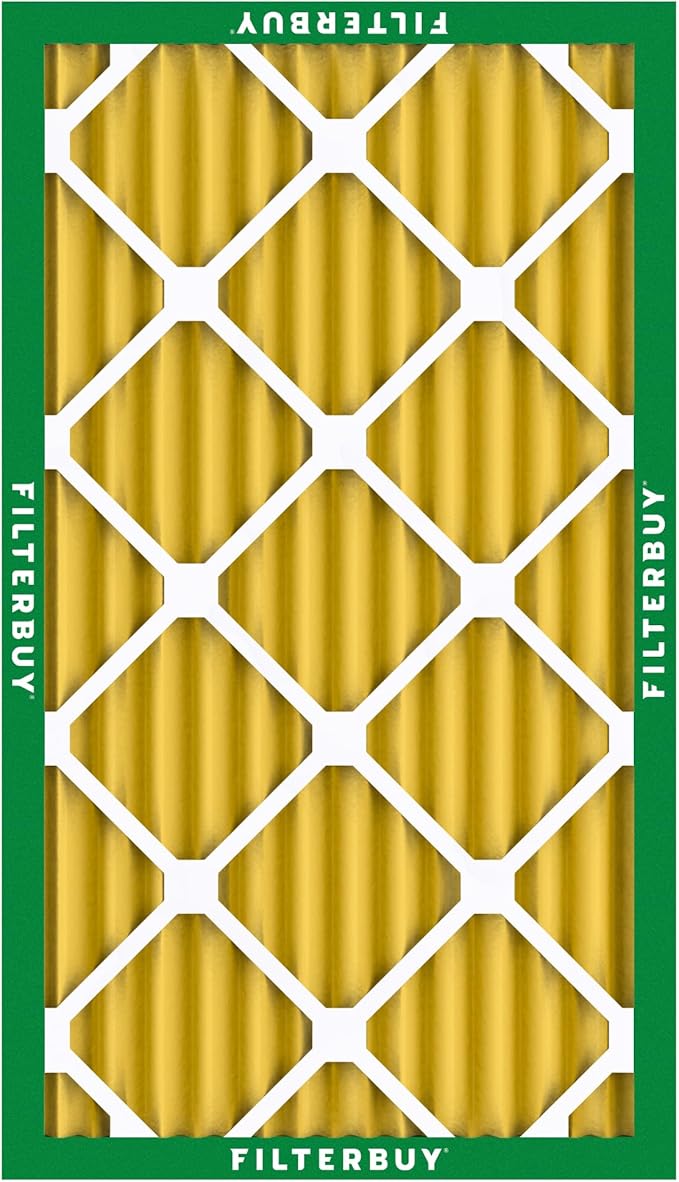 Filterbuy 16x30x2 Air Filter MERV 11 Superior Pet & Allergy Defense (2-Pack), Electrostatic Pleated HVAC AC Furnace Filters Replacement, Made in USA (Actual Size: 15.69 x 29.69 x 1.75)
