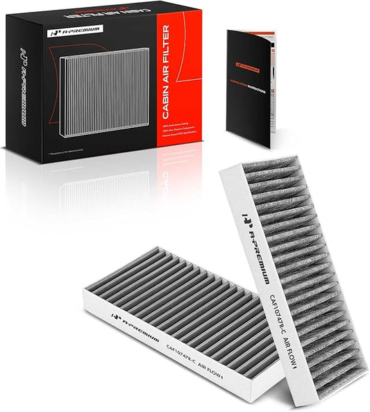 A-Premium 2-PC Cabin Air Filter with Activated Carbon Compatible with Jeep Liberty 2008-2012 & Dodge Nitro 2007-2011