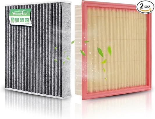 Engine Air Filter + Cabin Air Filter Set, Replacement for Nissan Pathfinder 2022-2026 (3.5L), INFINITI QX60 2022-2026 (3.5L), Automotive Accessories-2 Pack Replace #272775NA1A 16546-6TA0A