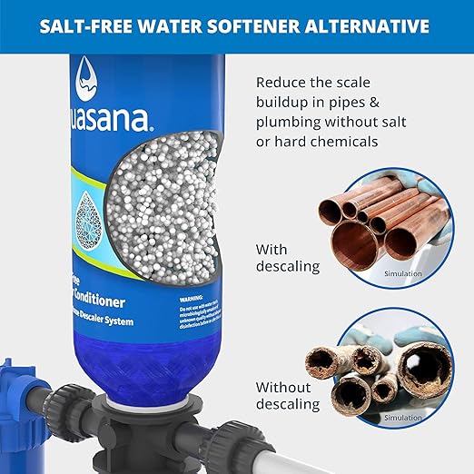 Aquasana Rhino Salt-Free Conditioner Replacement Tank - 46" Height - No Salt Descaler - 1,000,000 Gallons - WH-SFWC-SR, Blue
