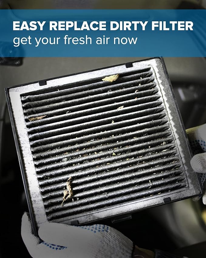 PHILTOP HEPA Cabin Air Filter w/Activated Carbon, Compatible with CF10135 Honda Civic 2001-2005, CR-V 2002-2006, Element 2003-2011, Acura RSX 2002-2006