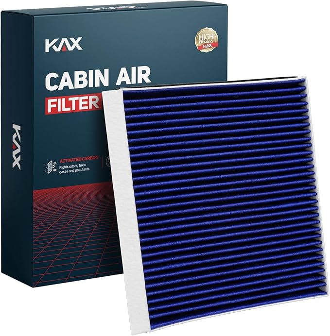 KAX Premium HEPA Cabin Air Filter with Dual Active Carbon, CA12061 Replacement for Kia Telluride, Stinger, K900; Hyundai Santa Fe, Genesis, Equus; Genesis GV70, GV80, G90, Electrified G80, GV80 Coupe