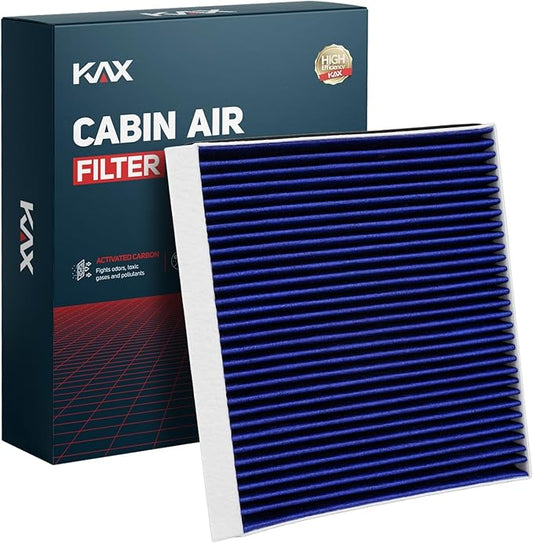 KAX Premium HEPA Cabin Air Filter with Dual Active Carbon, CA12061 Replacement for Kia Telluride, Stinger, K900; Hyundai Santa Fe, Genesis, Equus; Genesis GV70, GV80, G90, Electrified G80, GV80 Coupe