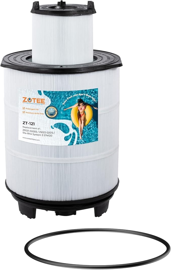 ZOTEE Pool Filters Cartridge Inner and Outer Set Replaces Sta-Rite 25021-0200s & 25022-0201s System 3 S7m120,300sq.ft