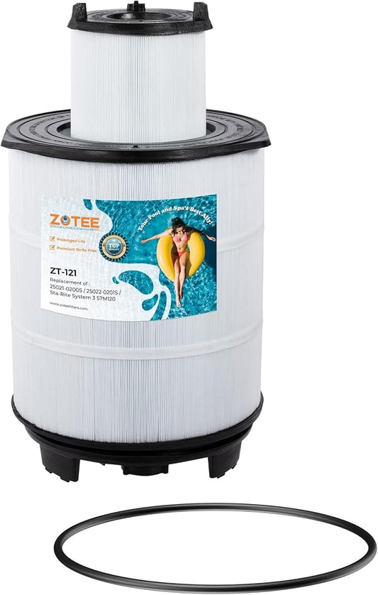 ZOTEE Pool Filters Cartridge Inner and Outer Set Replaces Sta-Rite 25021-0200s & 25022-0201s System 3 S7m120,300sq.ft