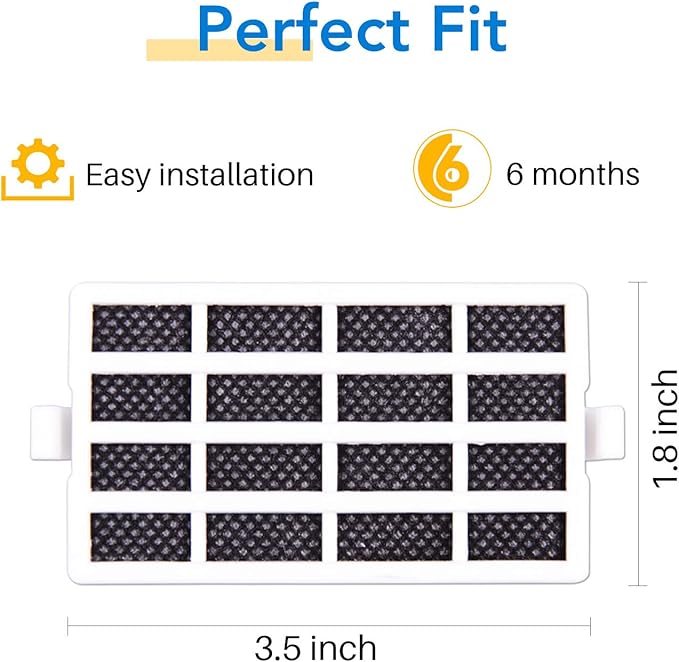 ICEPURE W10311524 Upgraded Refrigerator Air Filter Replacement for Whirlpool AIR1, W10311524, 2319308, W10335147, 1876318, FreshFlow Air Filter, AP4538127, AH2580853, EA2580853, PS2580853, 3PACK