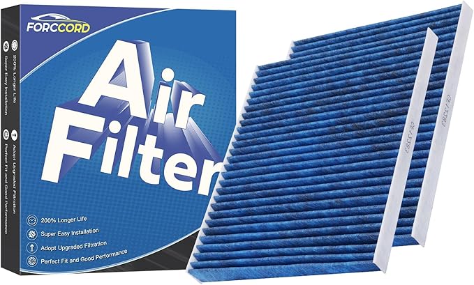 2-PACK HEPA Cabin Air Filter CF12283 Fits for Chrysler Pacifica 2017-2026, Voyager 2020-2022, Grand Caravan 2021-2025 Activated Carbon Cabin Filter Replacement Accessories