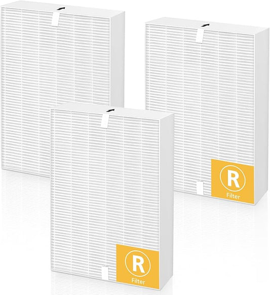 LINNIW HPA300 R Filter 3 Pack Replacement Filter R Compatible for Honeywell HPA300 Air Purifiers, Fits HPA090, HPA100, HPA200 Series, HRF-R1 HRF-R2 & HRF-R3(3 Pack)