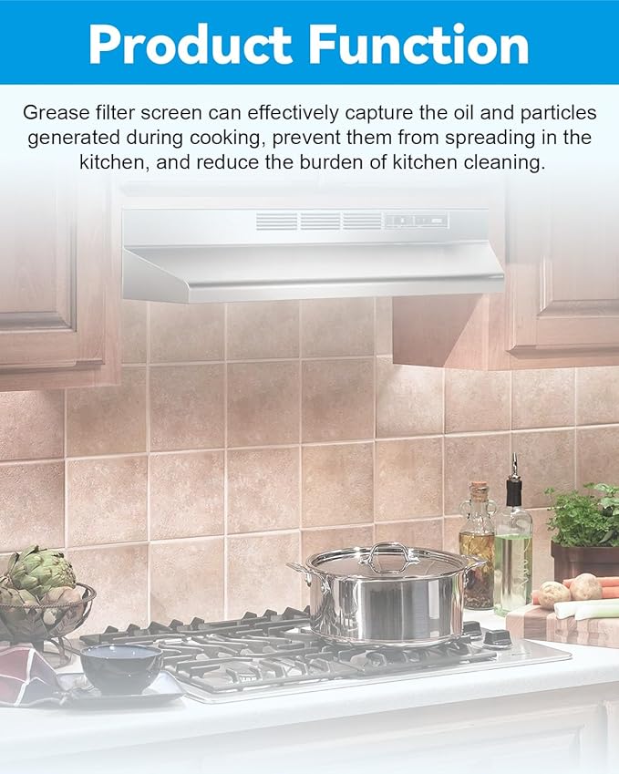 Range Hood Charcoal Filter Replacement Fit for Nutone RLX6100 SL6200H RL6200 SM6500