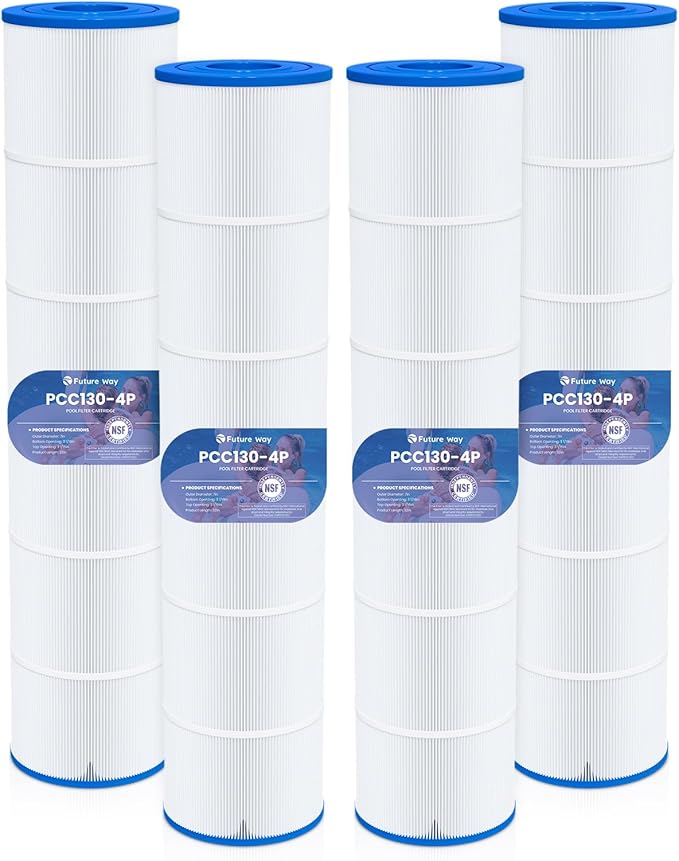 Future Way 4-Pack CCP520 Pool Filter Cartridges Replacement for Pentair Clean & Clear Plus 520, Replace Pleatco PCC130, Pentair R173578, 520 sq.ft