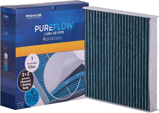Pureflow Cabin Air Filter PC5667X | Fits 2010-2024 Toyota 4Runner, 2006-2024 Yaris, 2018-2025 Land Rover Range Rover Velar, 2017-2025 Jaguar F-Pace, 2019-2025 I-Pace, Front