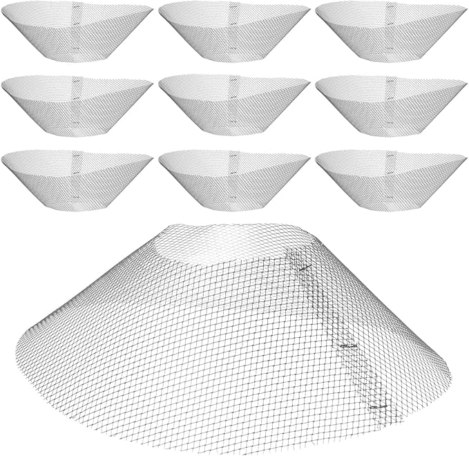 DOITOOL 10Pcs Round Range Hood Filter 8.3 inch,Stove Hood Filter Range Hood Grease Mesh,Cooker Net for Kitchen,Grease s Hood Accessories