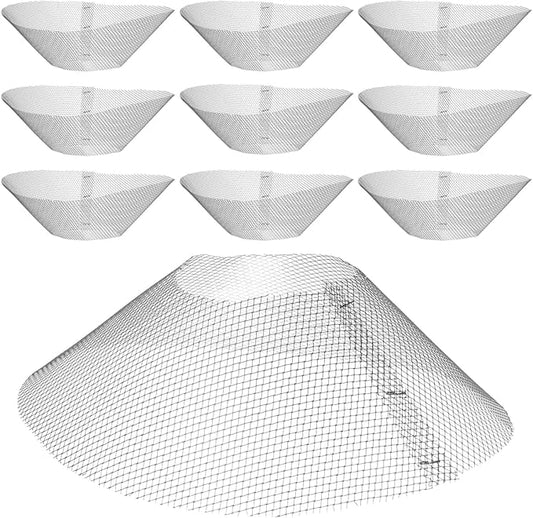 DOITOOL 10Pcs Round Range Hood Filter 8.3 inch,Stove Hood Filter Range Hood Grease Mesh,Cooker Net for Kitchen,Grease s Hood Accessories