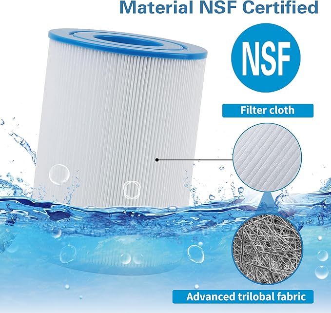 Spa Filter C-4405 Replaces Unicel C-4405, Filbur FC-2387, PRB25SF-PAIR, Marquis 20342, R172464, APCC7062, CMP 25392-000-100, 17-2464, 817-5010, Rainbow DSF 50 Hot Tub Filter- 2 Pack