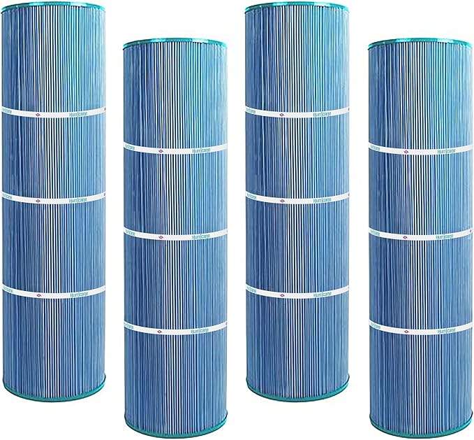 Hurricane Filters 4 Pack HF7487-04M Elite Aseptic Pool Filter Cartridge - Replacement for PA100N, Unicel C-7487, Filbur FC-1270, Hayward Super-Star-Clear C4000, SwimClear C4020