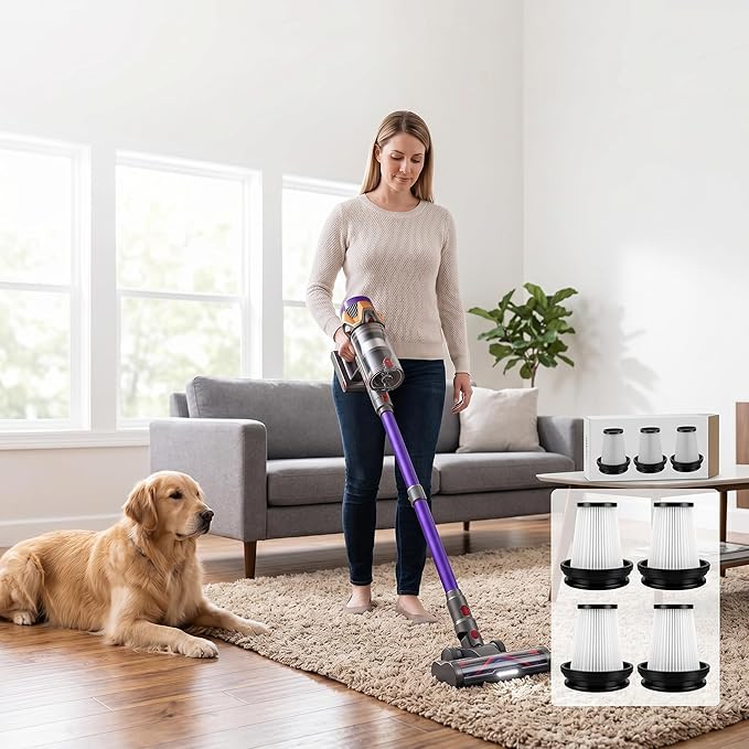 Citivisovd H8 Haep Filter Compatible With Besweep Grand H8 Stick Vacuum Cleaner-4Pack