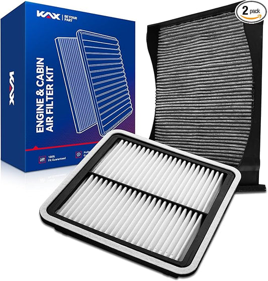 KAX Engine & Cabin Air Filter Kit, Replacement for Subaru Forester 2009-2018, Impreza 2008-2016, XV Crosstrek 2013-2015 2.0L, Crosstrek 2016-2017 2.0L, WRX 2015-2021, Replace# CA9997 CF10930