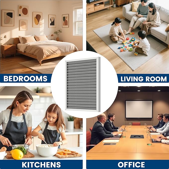 18x24x1 HVAC Furnace Air Filter, Lasts a Lifetime, Washable, the Last HVAC Filter You Will Ever Buy, Healthier Home or Office, Merv 8(Actual Size:Actual Size:17.5x23.5x0.82 Inch)