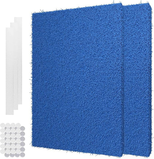 Reusable Air Filter 20x30x0.5, 2 Packs Cut to Fit Furnace Filters, MERV 6 Electrostatic Filter for HVAC, Mobile, Manufactured Homes, Washable Replacement Air Conditioner Filters,24 PCs Hooks