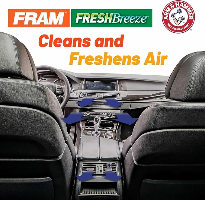 FRAM Fresh Breeze Cabin Air Filter with Arm & Hammer Baking Soda, CF11775 for Ford Vehicles