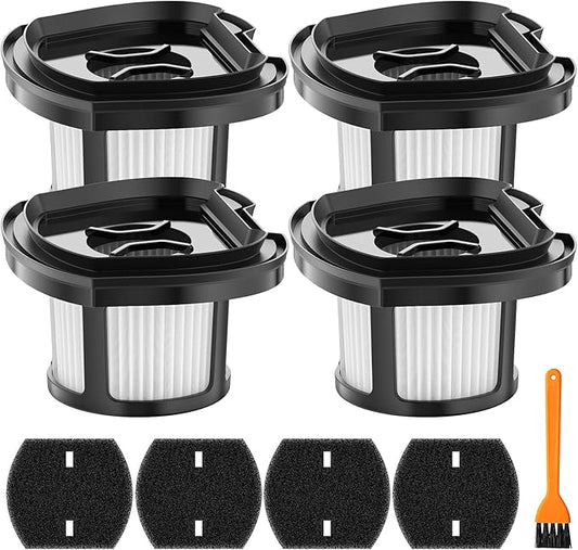 4 Pack 2284w Vacuum Replacement Filter for Bissell Pet Hair Eraser Filter Hand Vacuum 2284W 2390 2389 2390A, Compare to Parts # 1614212 1614203 1614204, 4 Mesh Filters and 4 Foam Filters