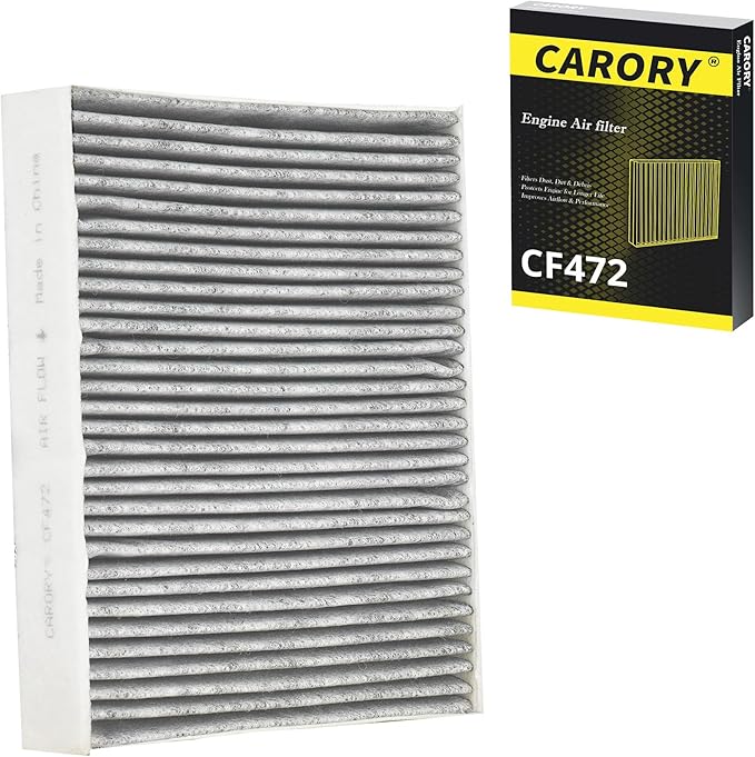CARORY Cabin Air Filter w/Activated Carbon for BMW 320i (2013-2018), 328i (2013-2016), 330i (2017-2019), 335i (2014-2015), M2 (2016-2021), OE# 64119237554, 64119237555, CF11472, XC10010C