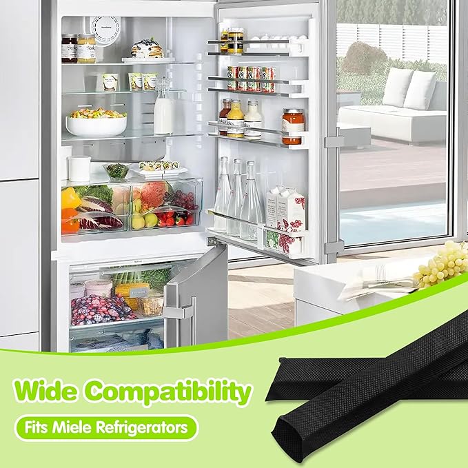 7236280 Active Air-Clean Filter Compatible with Miele Refrigerator, 4-Pack Odor-Absorbing Activated Carbon Filter