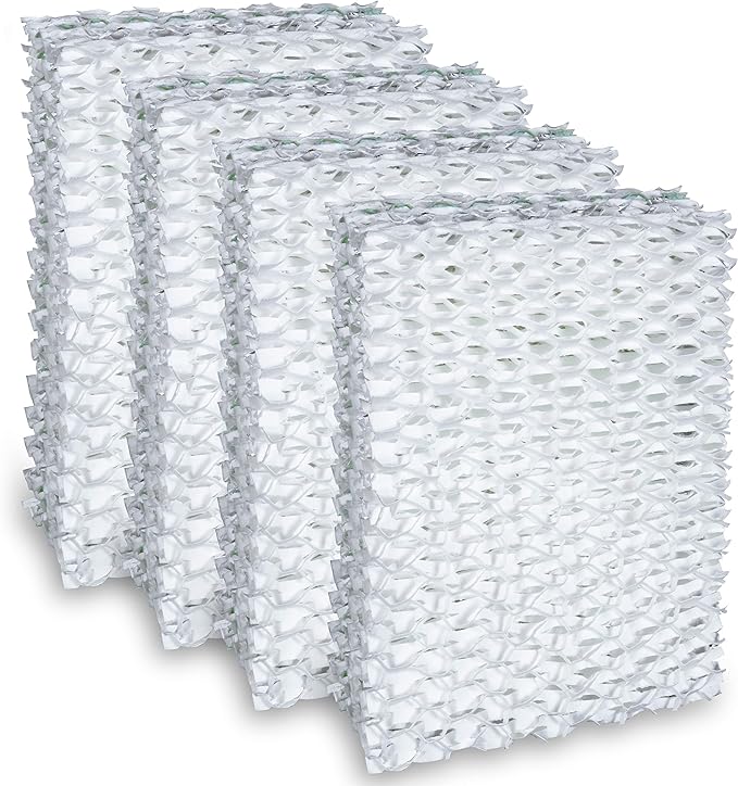 BestAir ES12-2 Extended Life Humidifier Replacement Paper Wick Humidifier Filter, For Emerson, Quiet Comfort & Kenmore Models, 10" x 9.4" x 6.5", Single Pack (4 Filters)