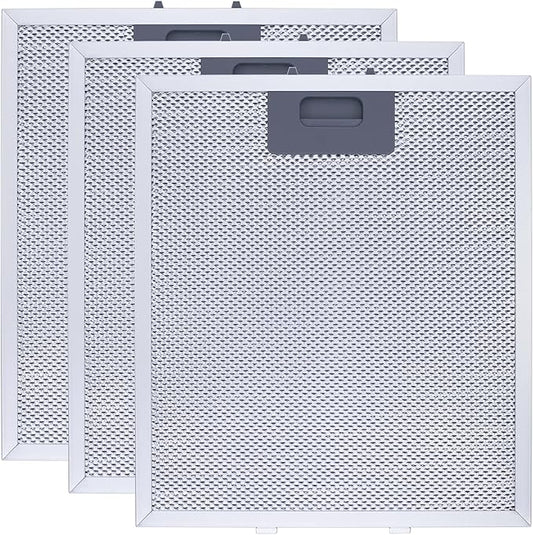 Upgraded W10169961A Range Hood Filter Replacement, Fits Whirlpool, Ikea, Kitchen Aid, Jenn Air, Aluminum Mesh Hood Grease Filter 10.5x12Inch, HR Huare Technology Aluminum Range Hood Vent Filters,3PCS