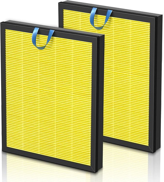 Vital 200S Pet Care Replacement Filter for LEVOIT Vital 200S and Vital 200S-P Air Purifier, Efficient Particulate Activated Carbon Filter, Vital 200S-RF-PA, 2 Pack, Yellow