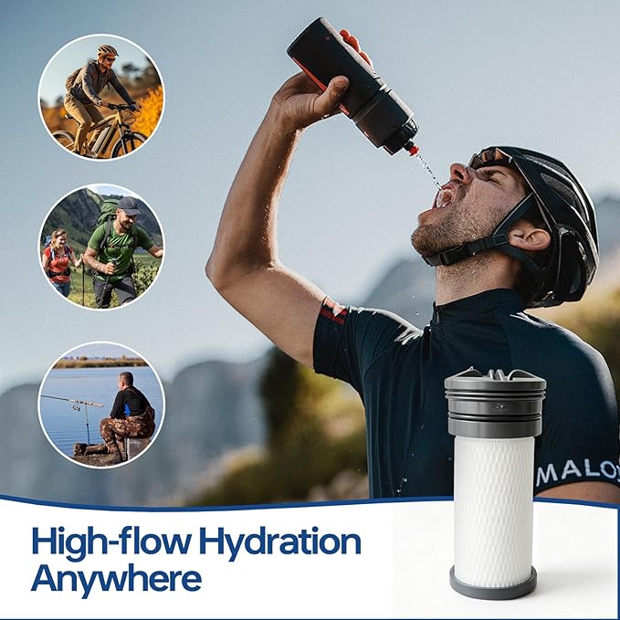 Water Filter Replacement Cartridge for Katadyn Hiker Water Filter Systems - 200 Gallons Capacity, Taste Improvement, Water Replacement Filter for Camping, Hiking, Backpacking