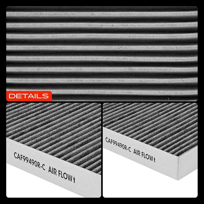 A-Premium Cabin Air Filter with Activated Carbon Compatible with Tesla S 2012 2013 2014 2015 2016, Replace# 103512500A