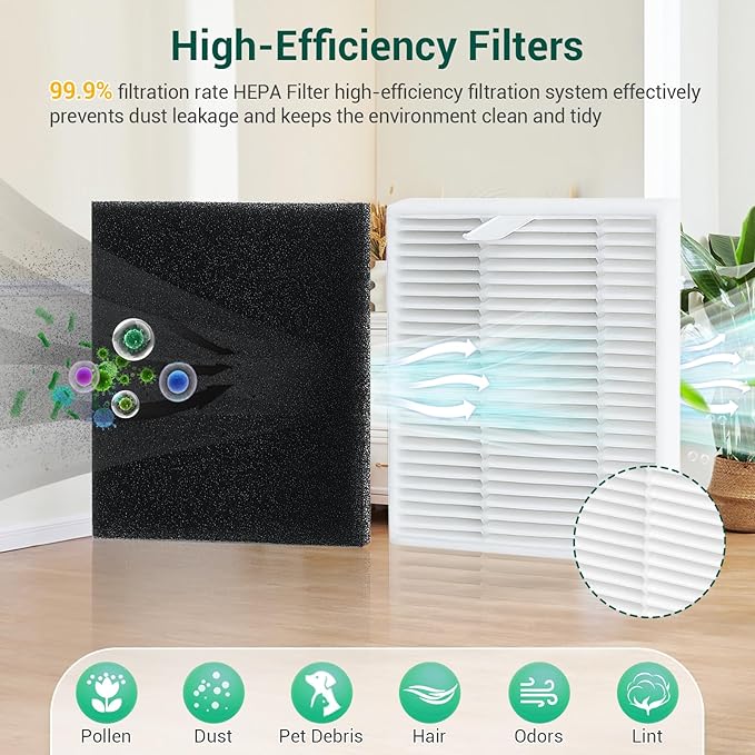 19Pack Replacement Parts Accessories for Eufy L60/L60 Hybrid/L60/L50 Series Robot Vacuums Kit, 1 Main Roller Brush, 4 Hepa Filters, 6 Side Brushes, 6 Dust Bags, 1 Screwdriver, 1 Clean Tool