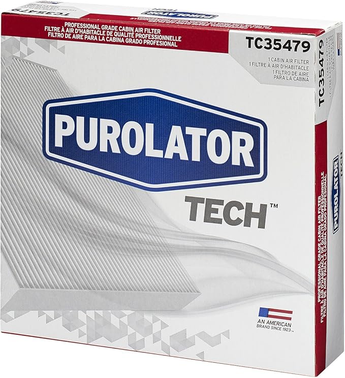 Purolator TC35479 PurolatorTECH Cabin Air Filter Compatible With Toyota Camry, Sienna, 4Runner, Prius, FJ Cruiser, Avalon, Solara, Subaru Outback, Legacy, Lexus RX350 and ES330 (Pack of 3)